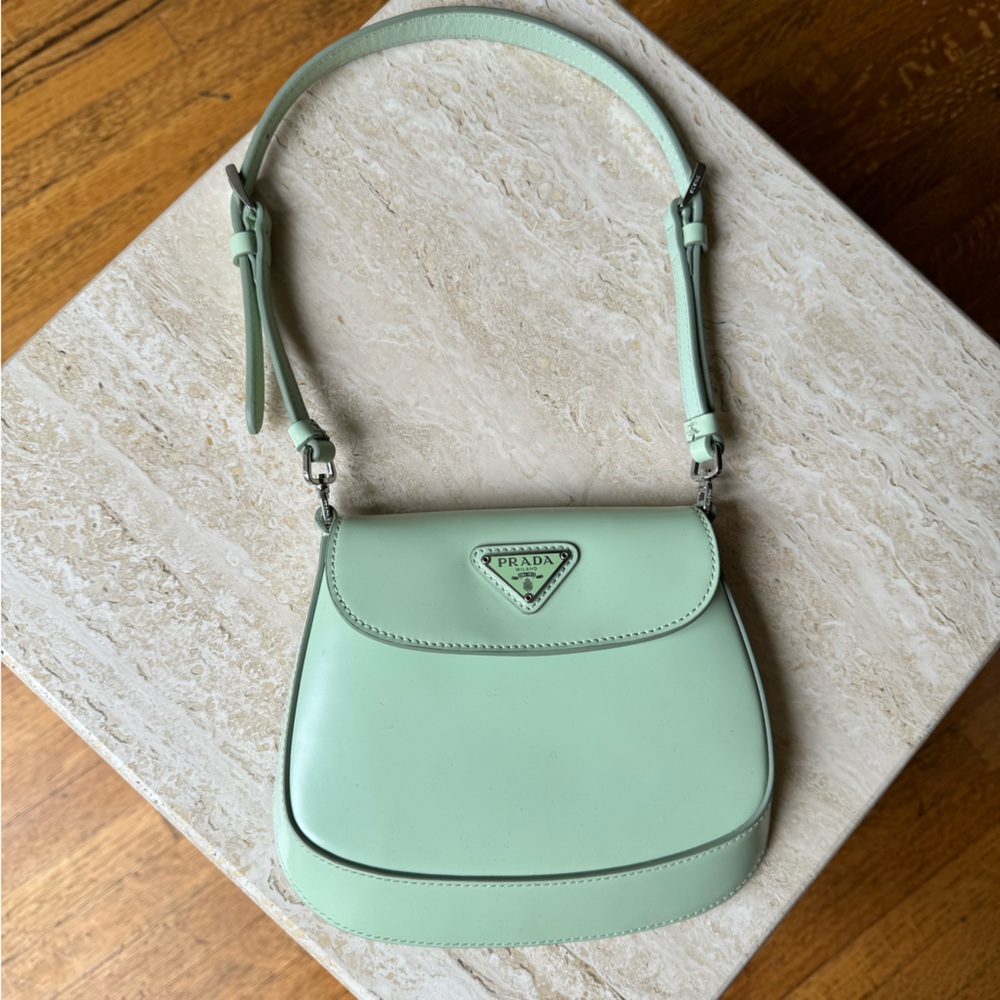 Prada mini Cleo bag. Mint